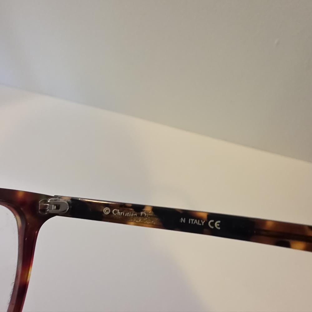 Authentic Christian Dior Montaigne 17 Cat-Eye Eyeglasses Tortoise Shell 51-16-14 - Picture 4 of 8